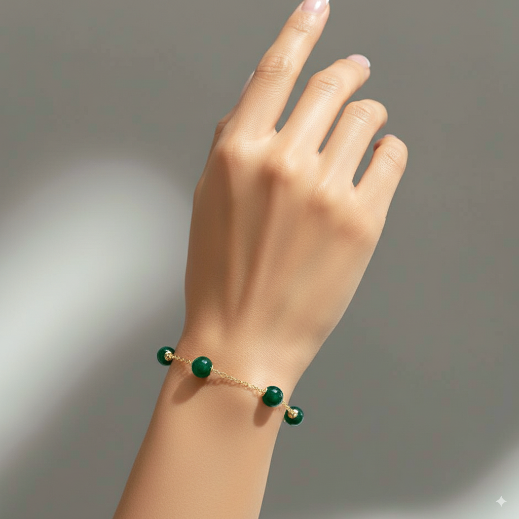 Jade Beaded Bracelet
