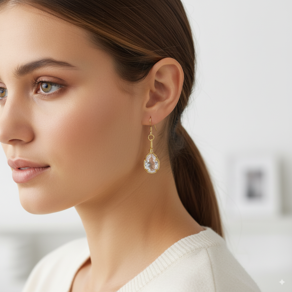 Kunzite Dangle Earrings