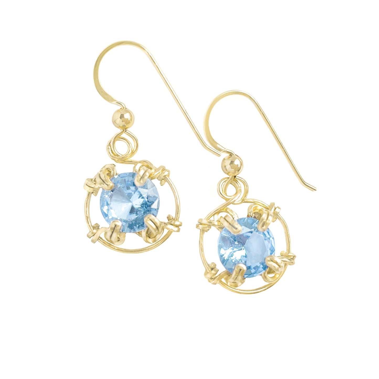 Aquamarine Classic Dangle Earrings