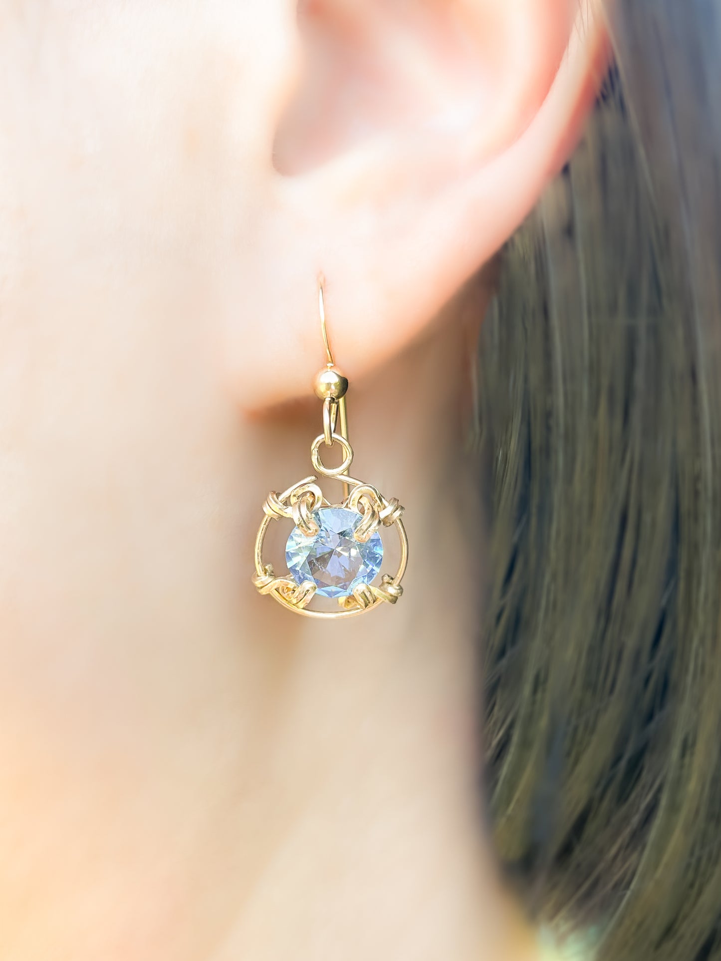 Aquamarine Classic Dangle Earrings