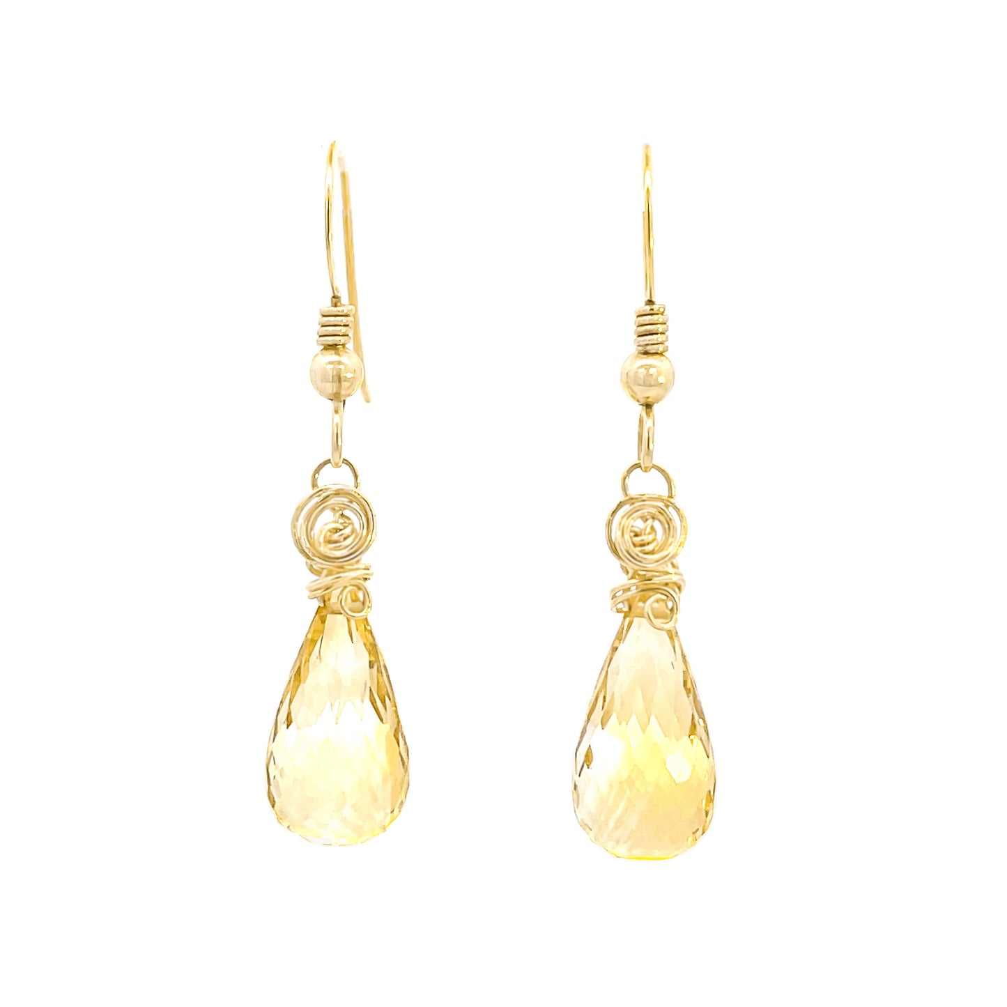 Citrine Earring Drops