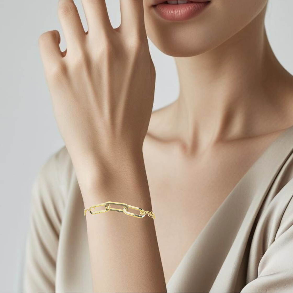 Gold Mixed Chain Bracelet