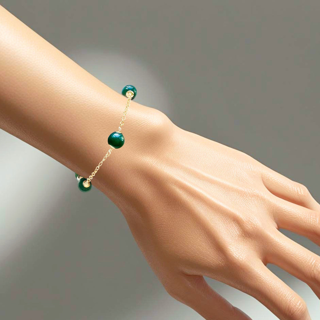 Jade Beaded Bracelet