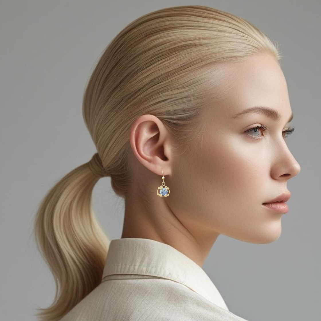 Aquamarine Classic Dangle Earrings