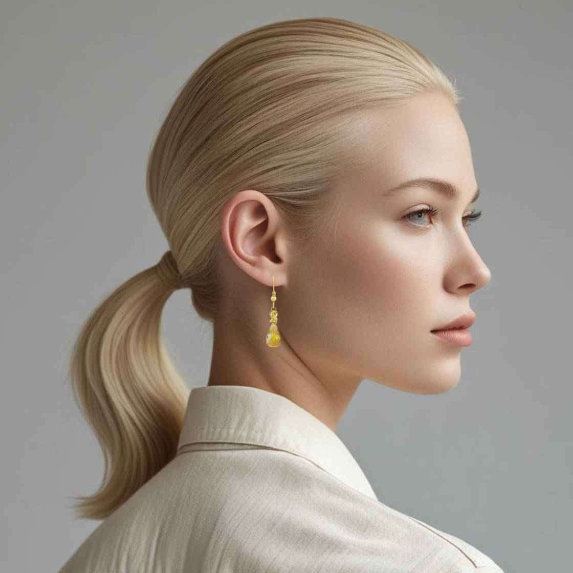 Citrine Earring Drops