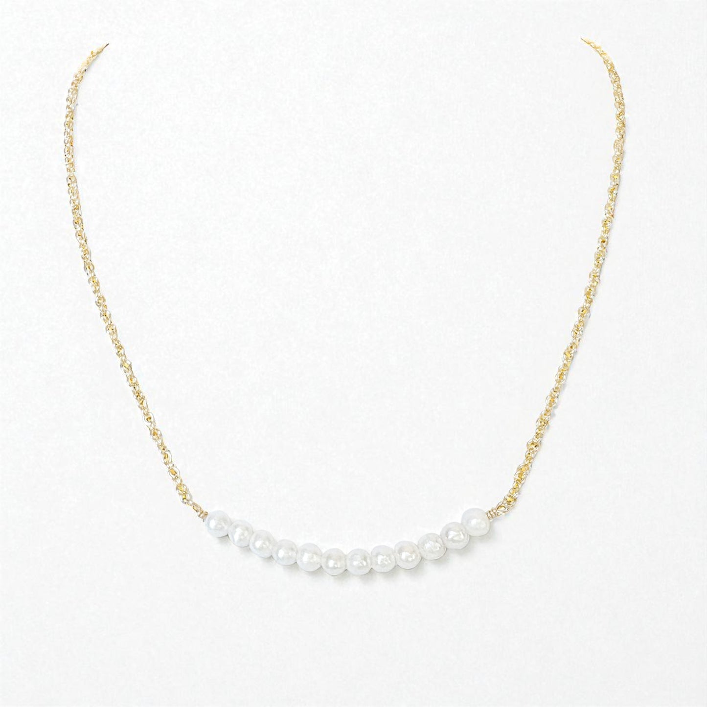 White Freshwater Pearl Petite Choker Necklace