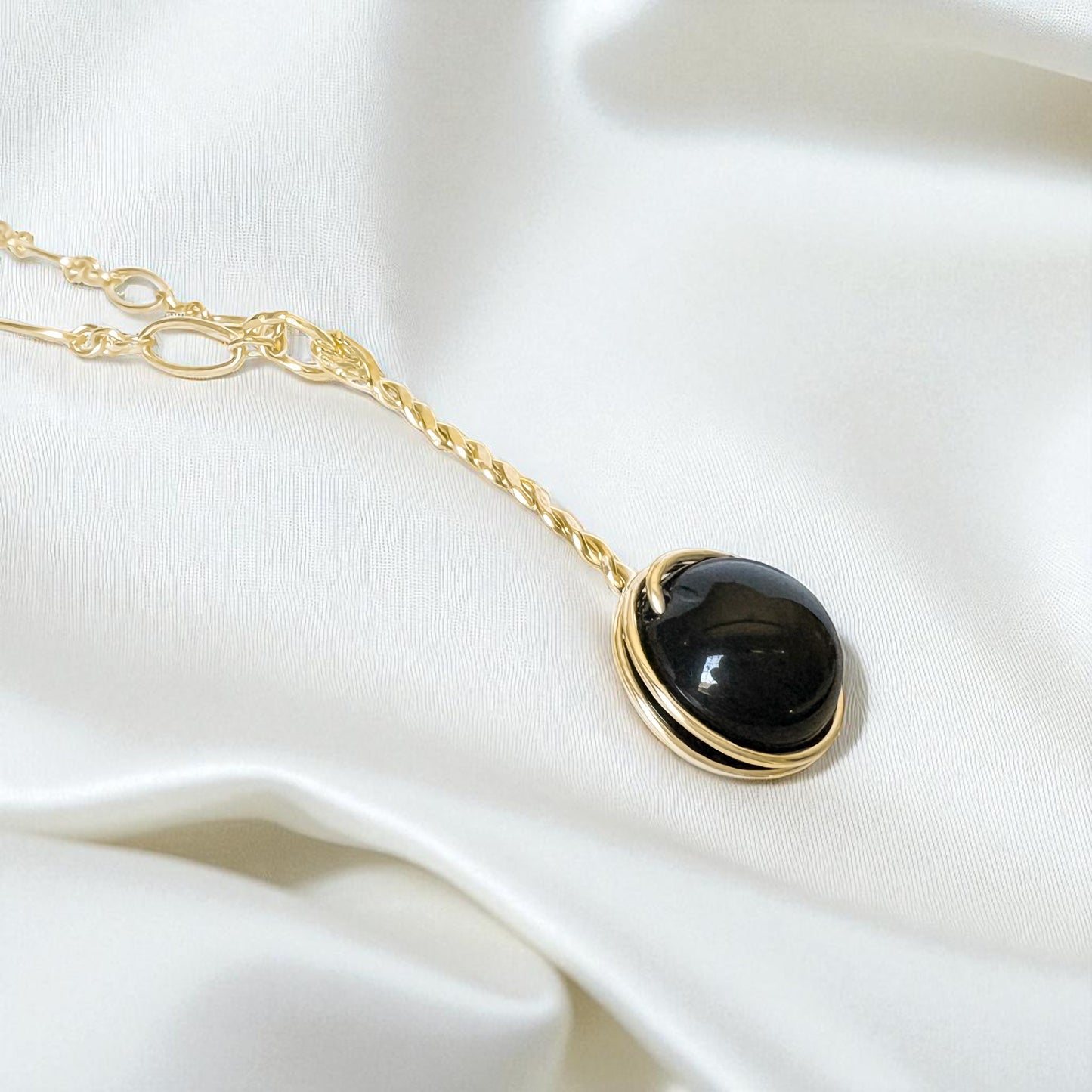 Black Onyx Pendant Necklace