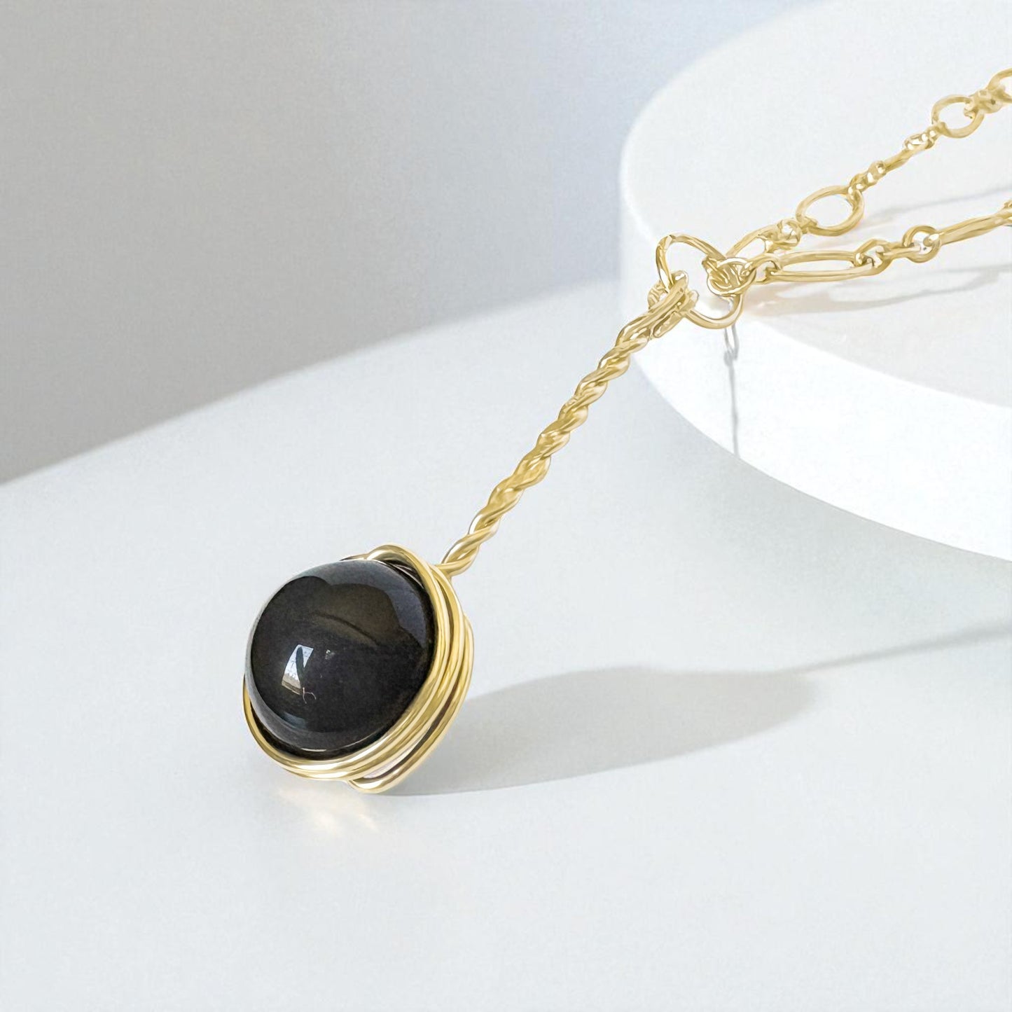 Black Onyx Pendant Necklace