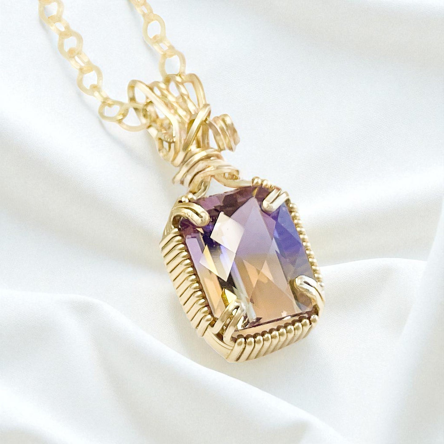 Ametrine Pendant Necklace