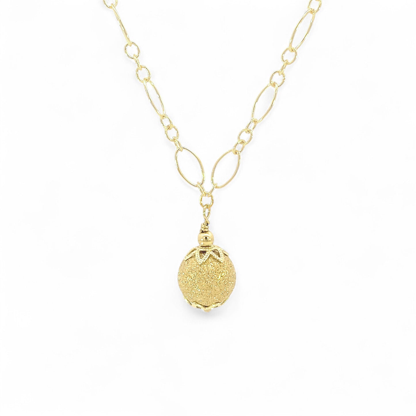 Gold Stardust Bead Necklace