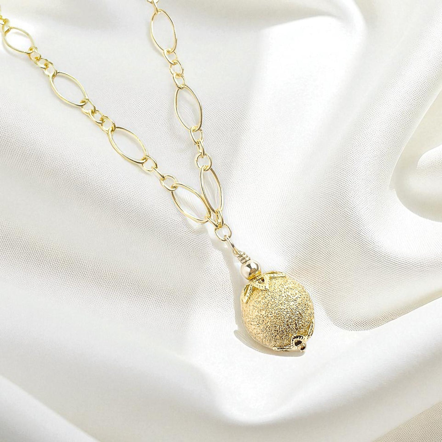 Gold Stardust Bead Necklace