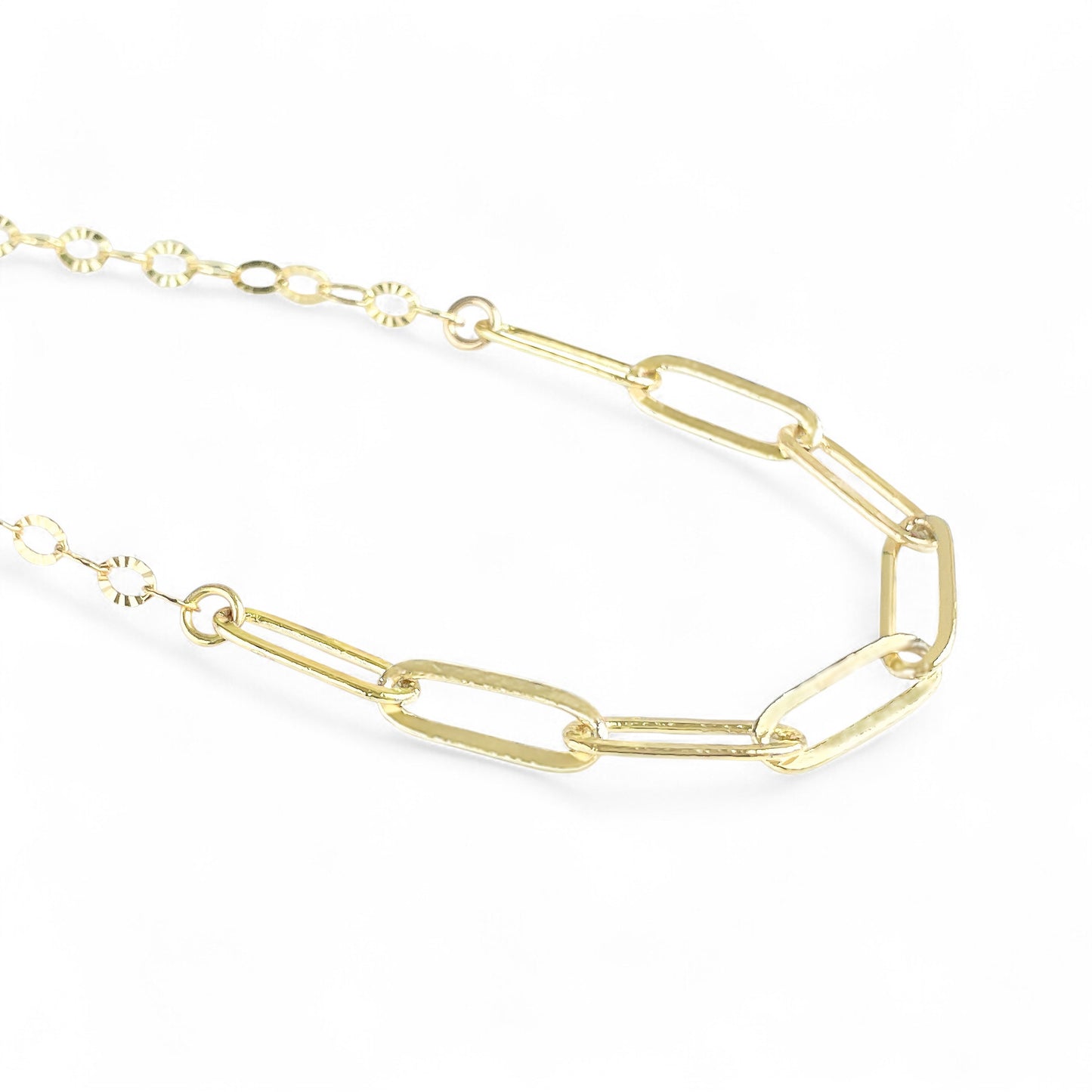 Gold Mixed Chain Necklace