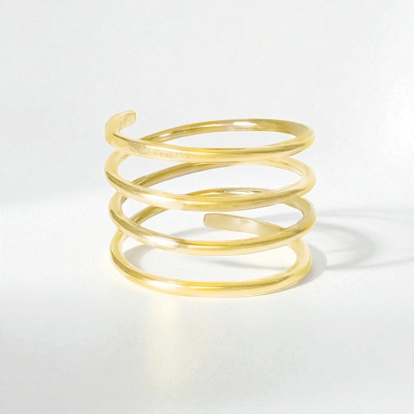 MADE TO ORDER - Gold Wire Spiral Ring