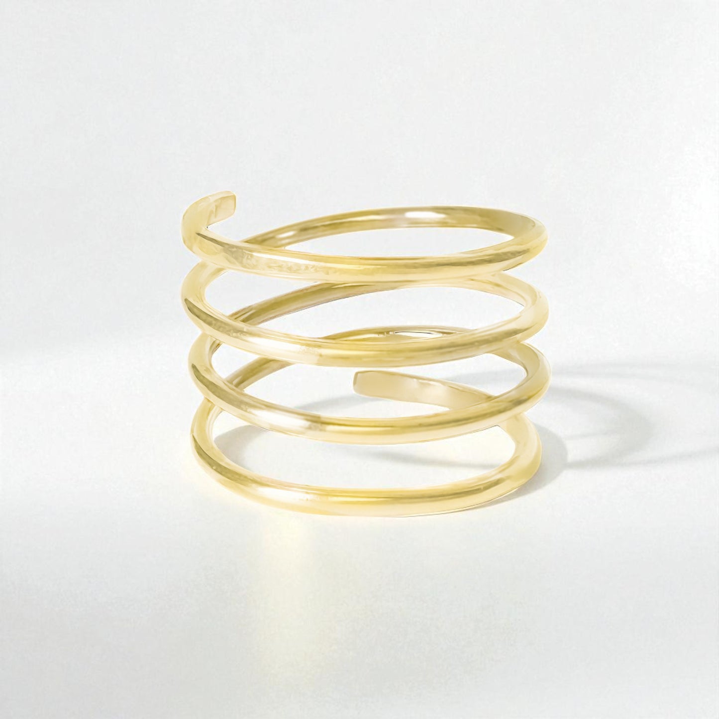 MADE TO ORDER - Gold Wire Spiral Ring