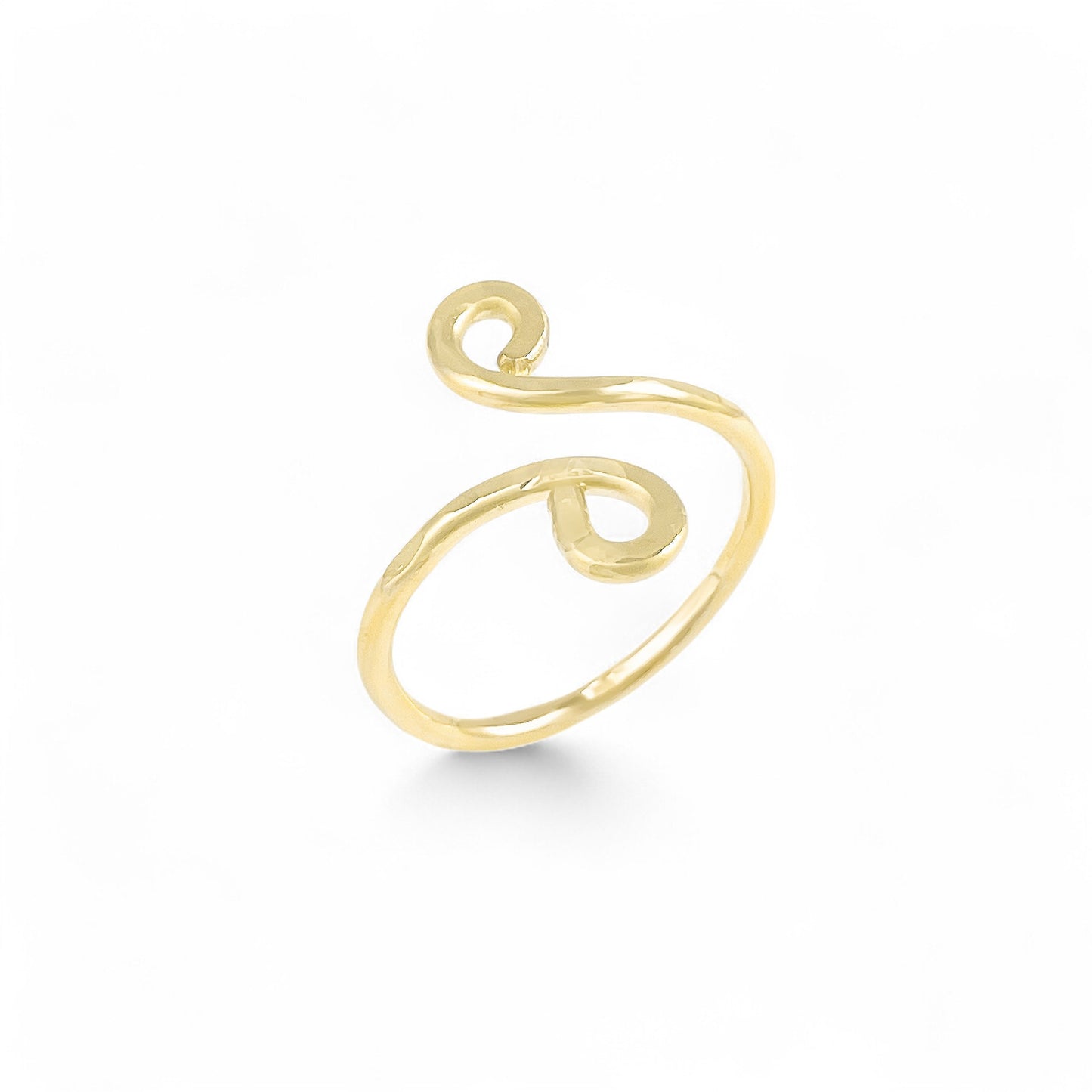 Gold Simple Swirl Ring