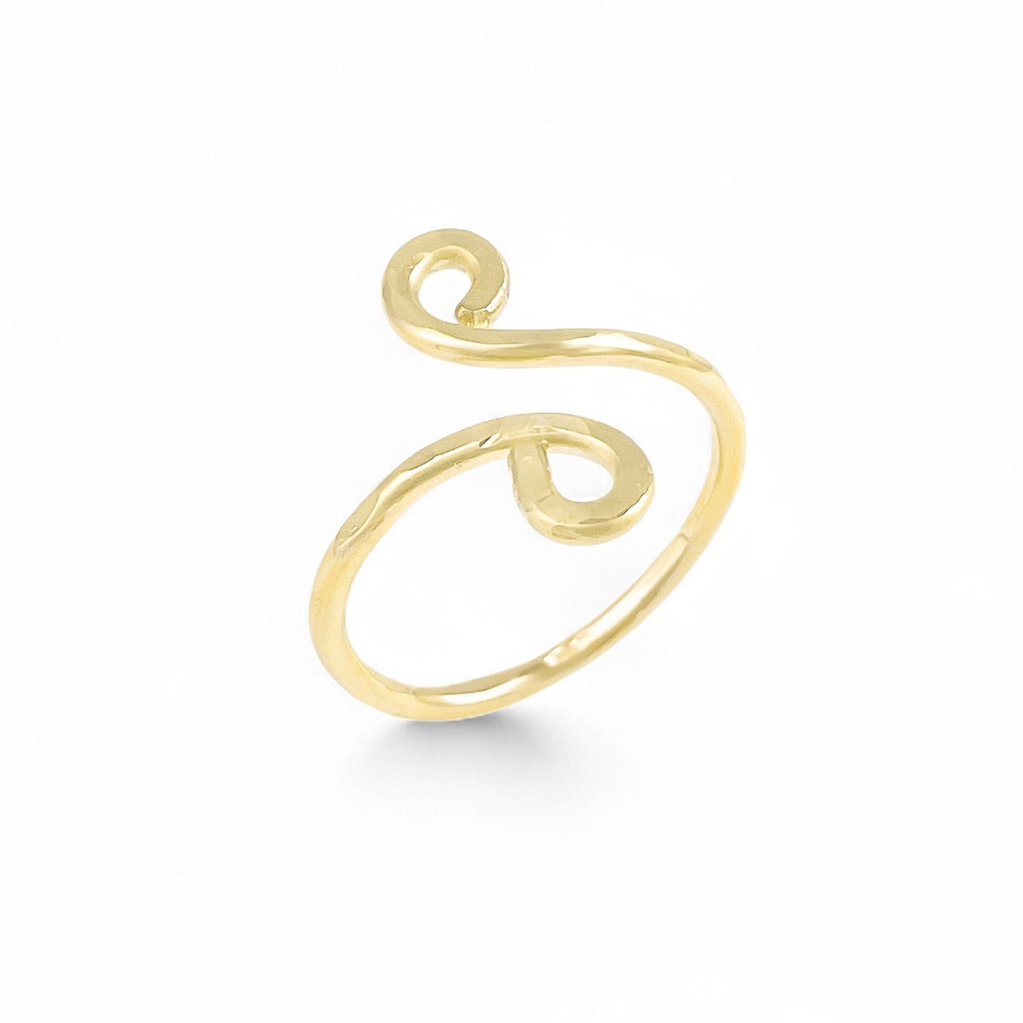 Gold Simple Swirl Ring