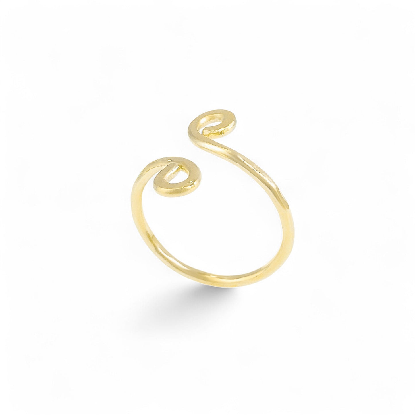 Gold Simple Swirl Ring