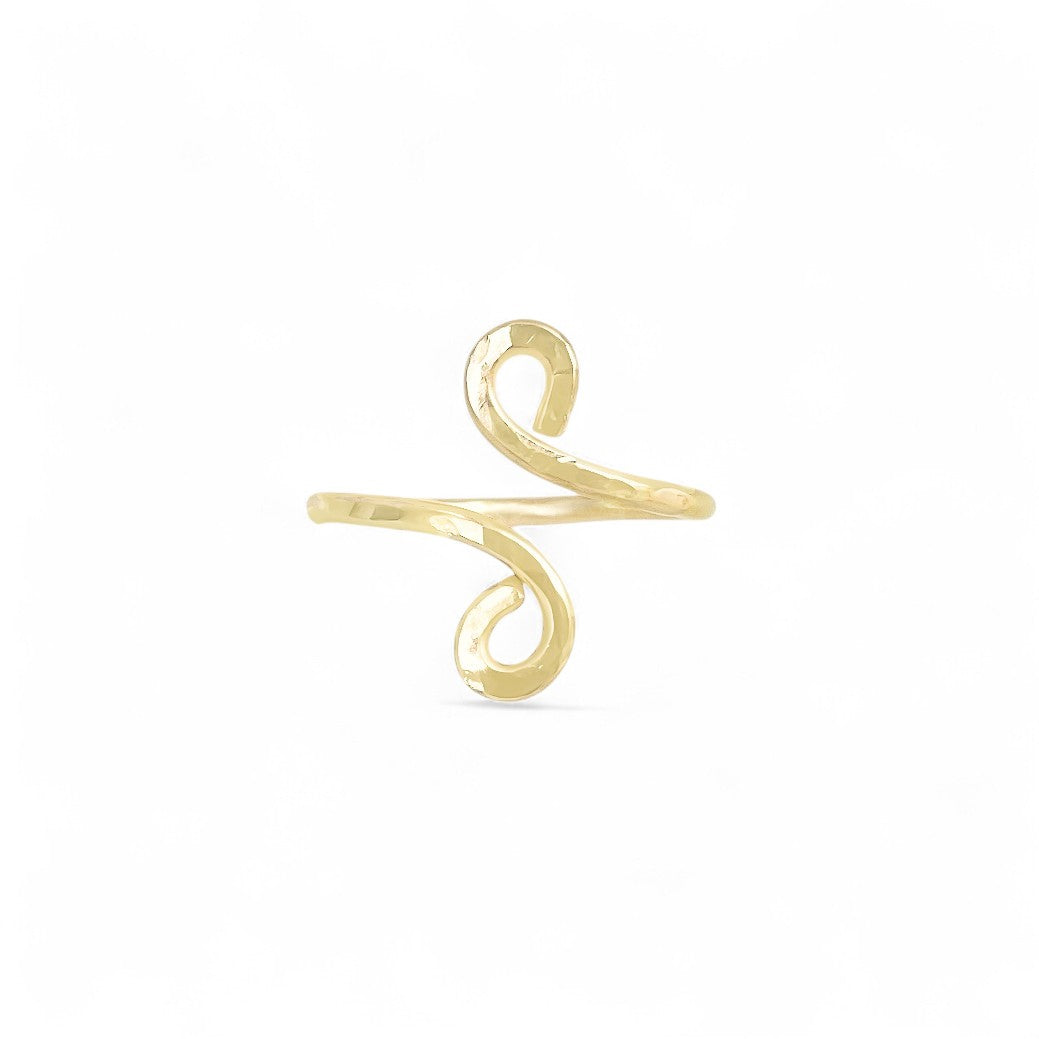 Gold Simple Swirl Ring