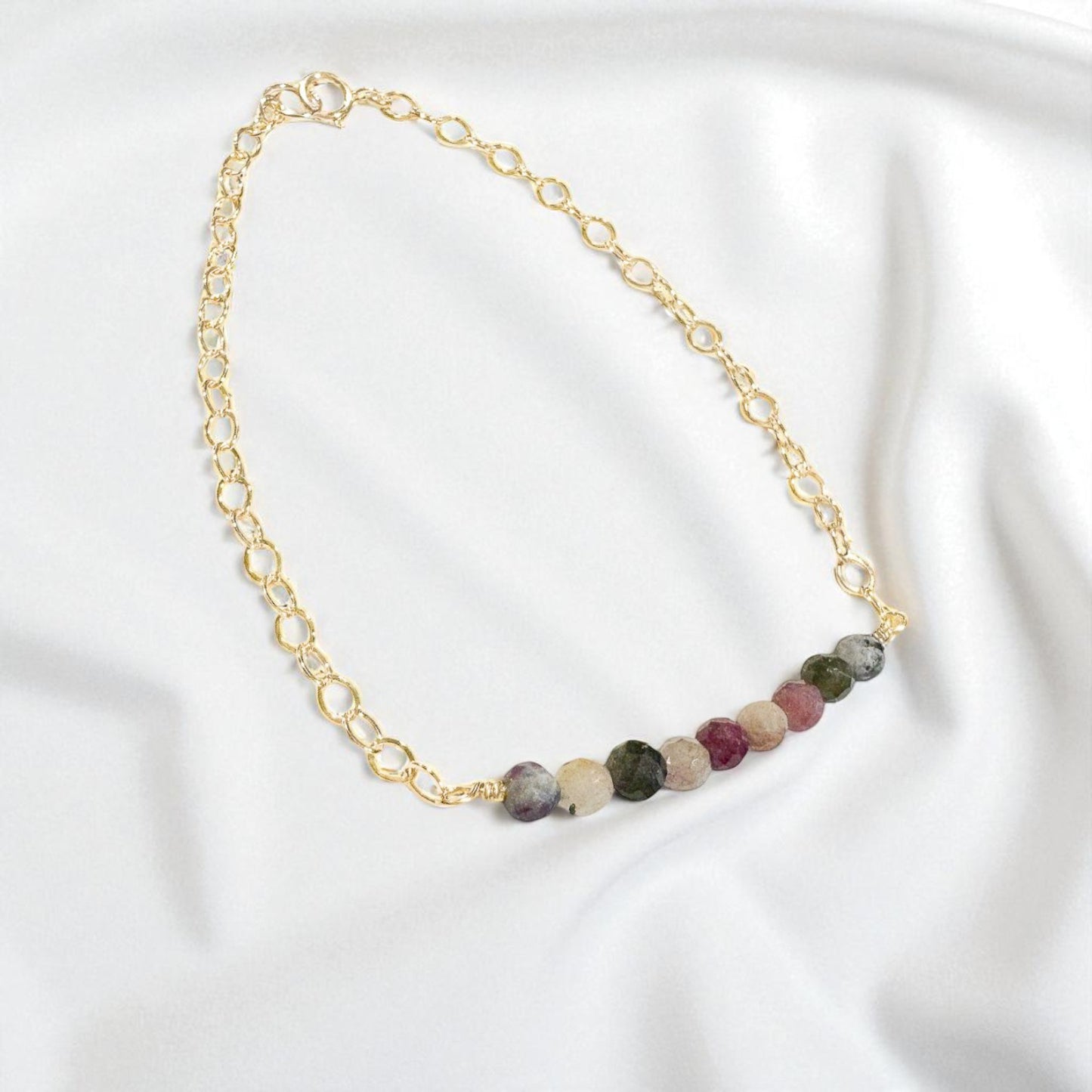 Tourmaline Dainty Chain Bracelet