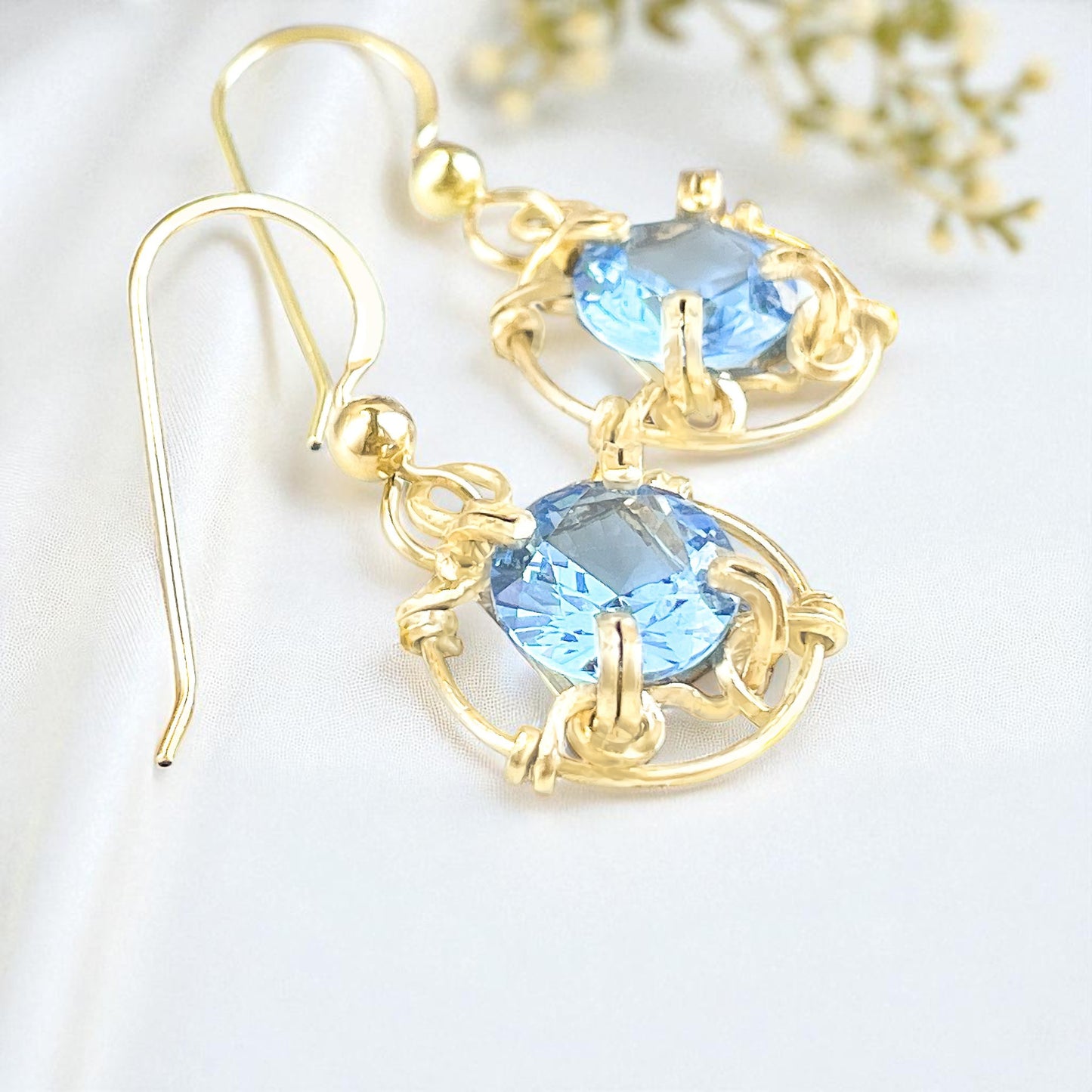 Aquamarine Classic Dangle Earrings