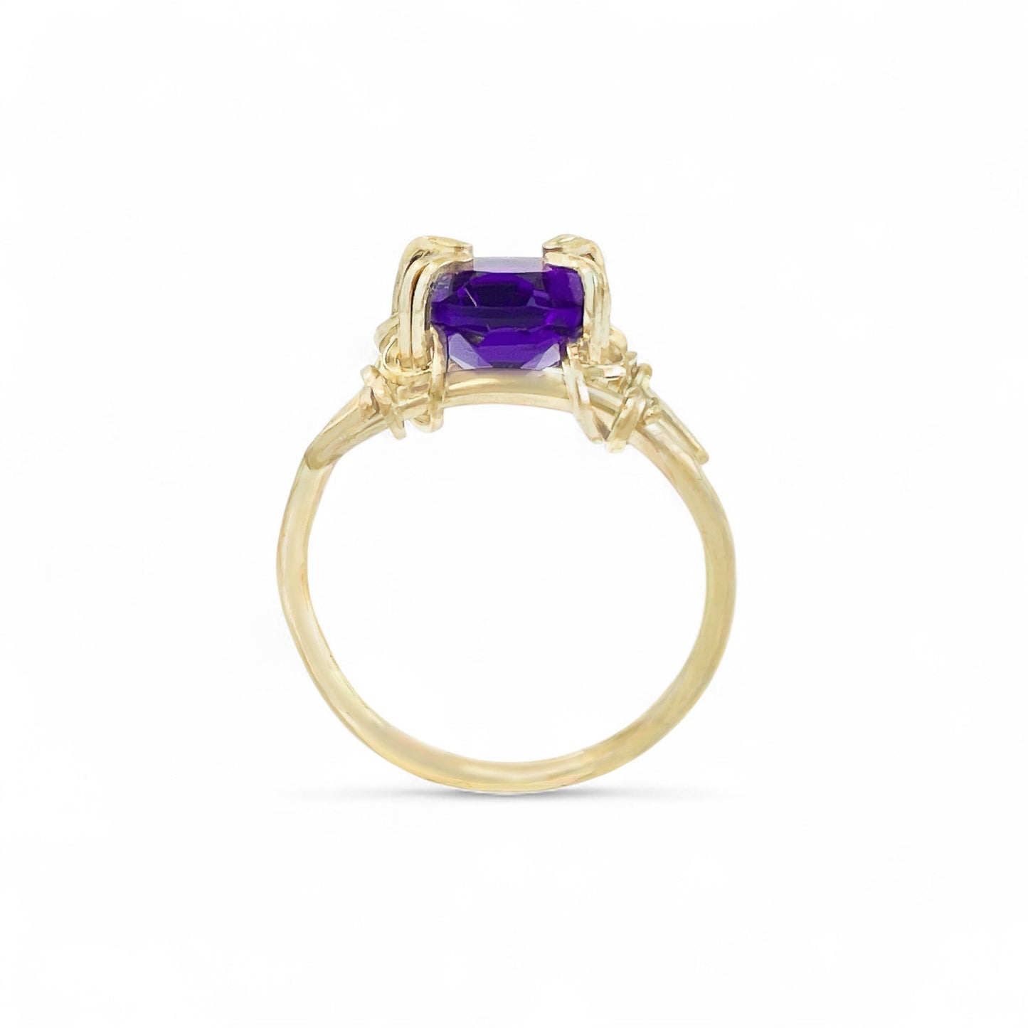 Purple African Amethyst Ring