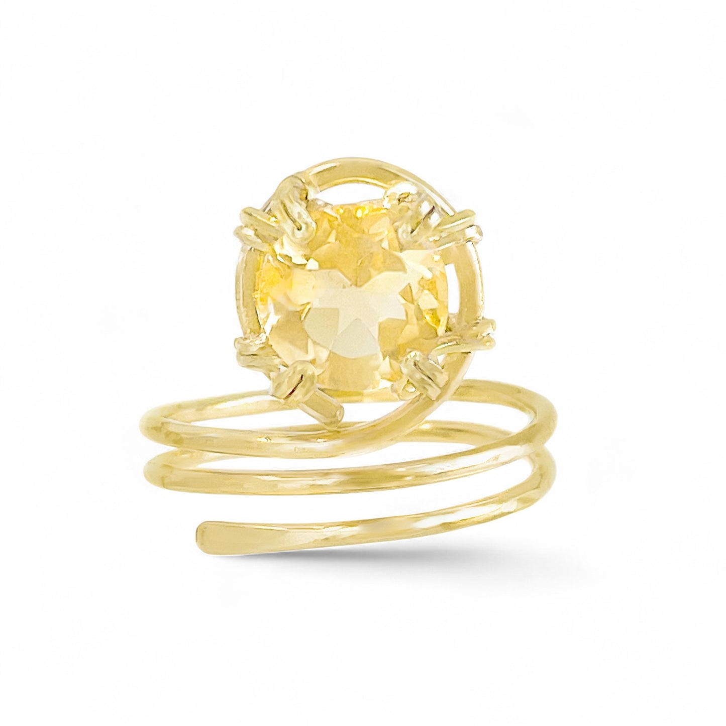 Citrine Double Wrap Ring