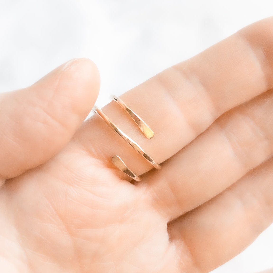 Citrine Double Banded Ring