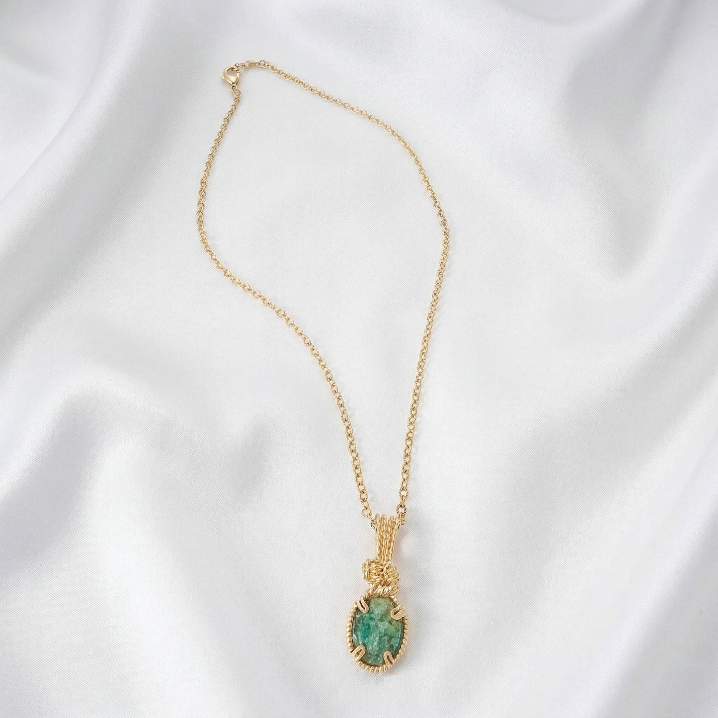 Emerald Pendant Necklace