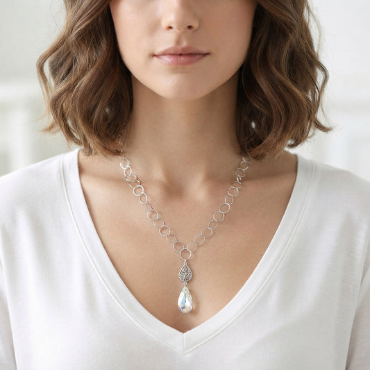 Swarovski Crystal Large Link Necklace