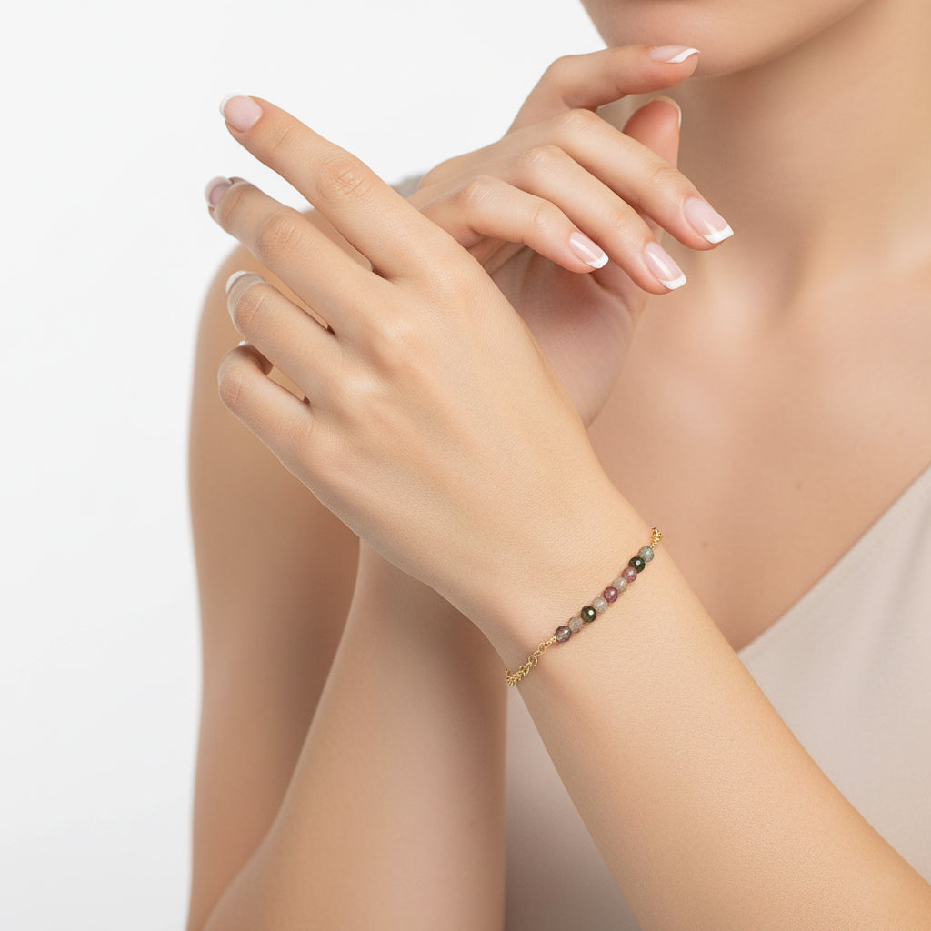 Tourmaline Dainty Chain Bracelet