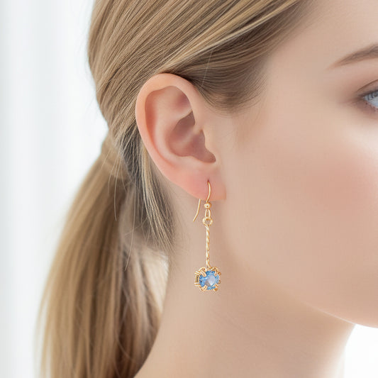 Aquamarine Dangle Earrings