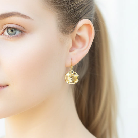 Citrine Dangle Earrings