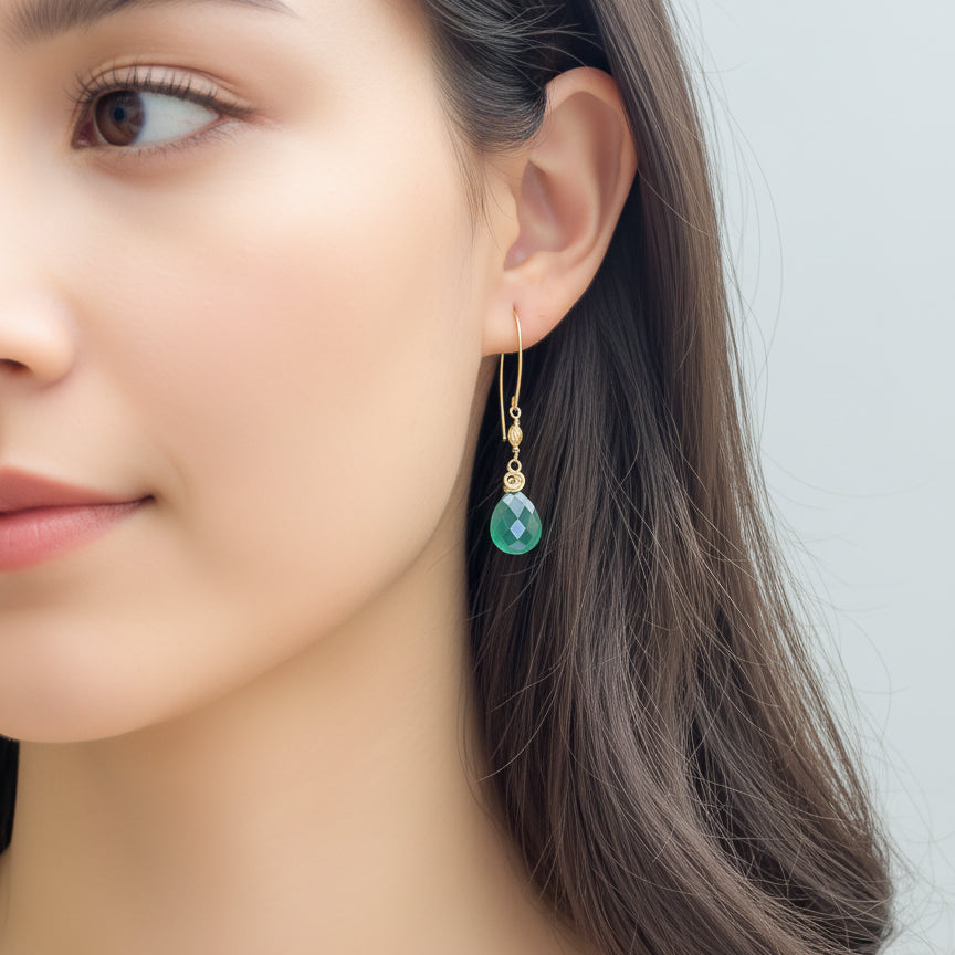Green Quartz Dangles