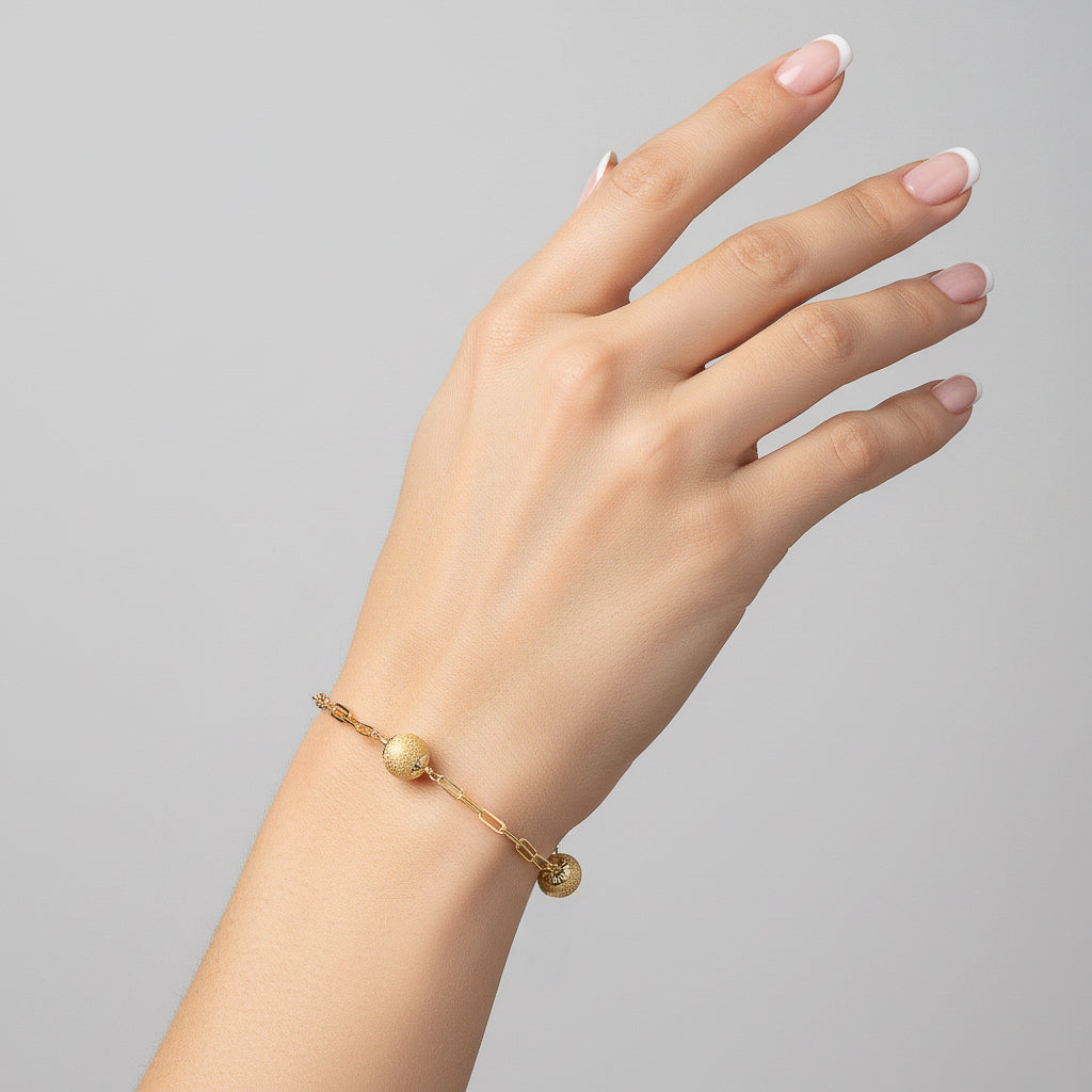 Gold Stardust Bead Bracelet
