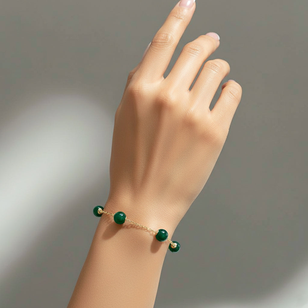Jade Beaded Bracelet