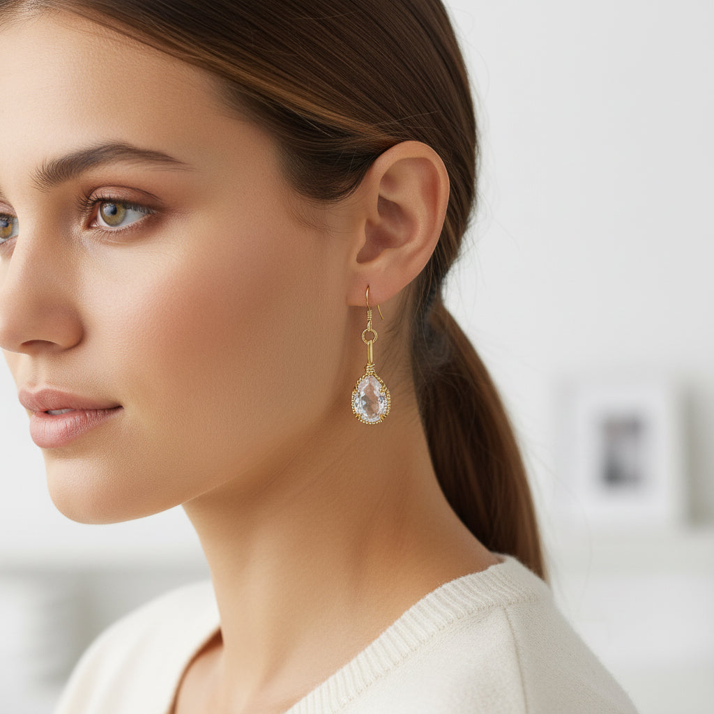 Kunzite Dangle Earrings