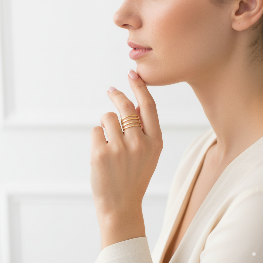 MADE TO ORDER - Gold Wire Spiral Ring