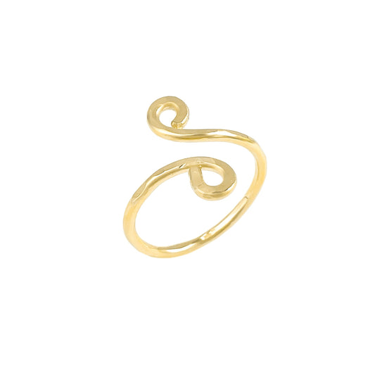 Gold Simple Swirl Ring