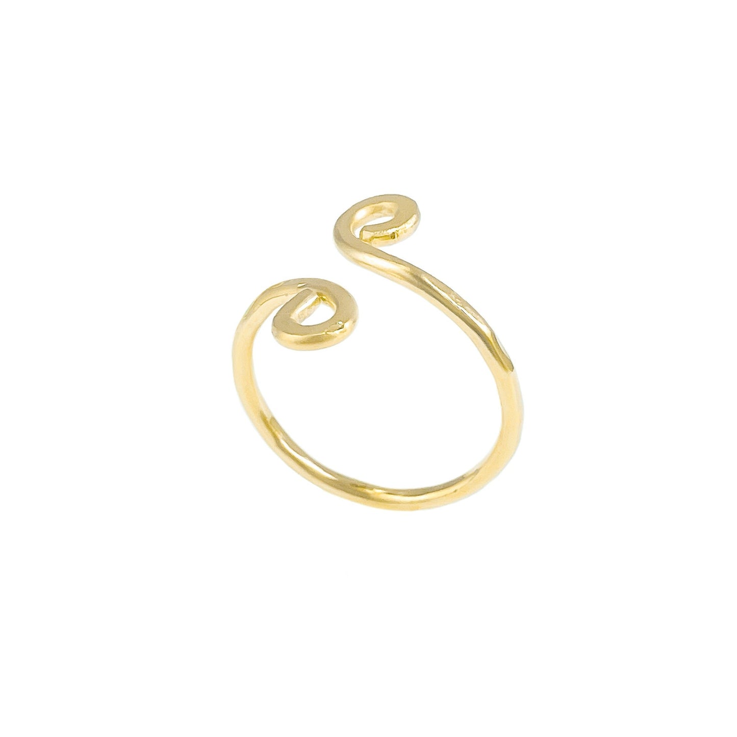 Gold Simple Swirl Ring