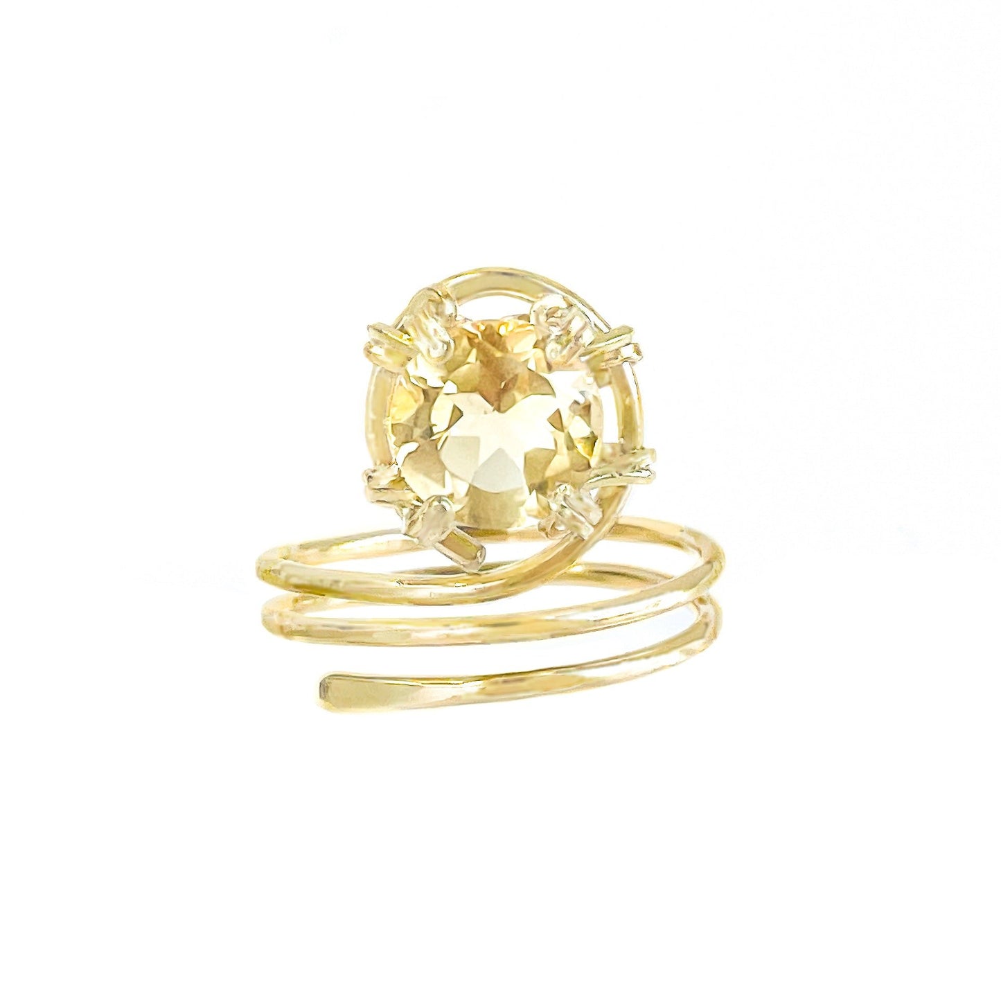 Citrine Double Wrap Ring