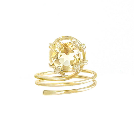 Citrine Double Wrap Ring