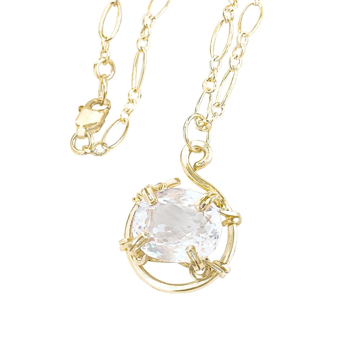 Kunzite Solitaire Necklace