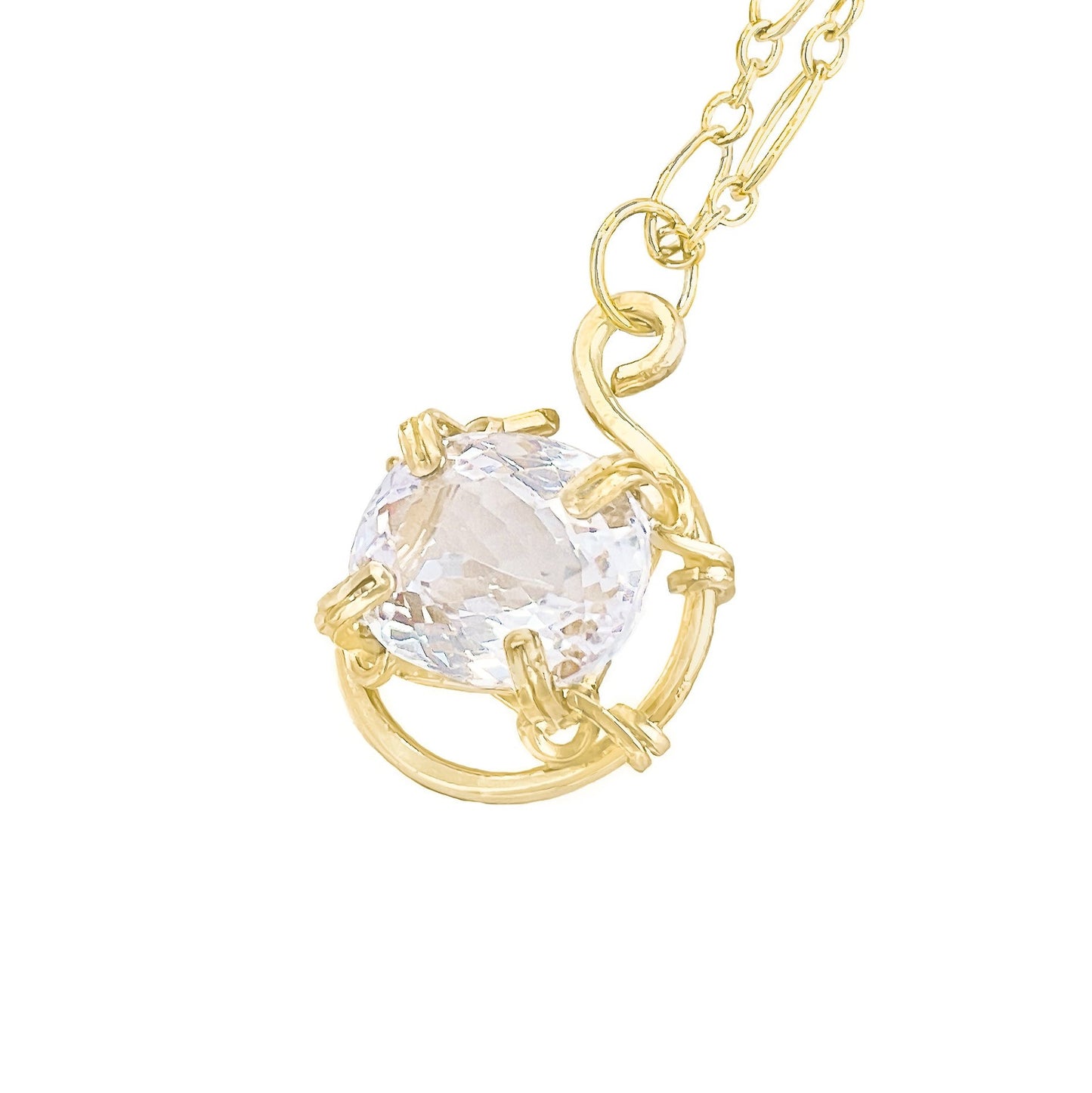 Kunzite Solitaire Necklace