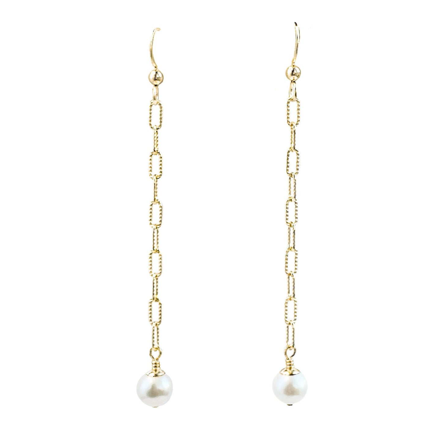 Freshwater Pearl Long Dangle Earrings