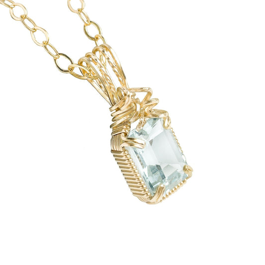 Aquamarine Pendant Necklace