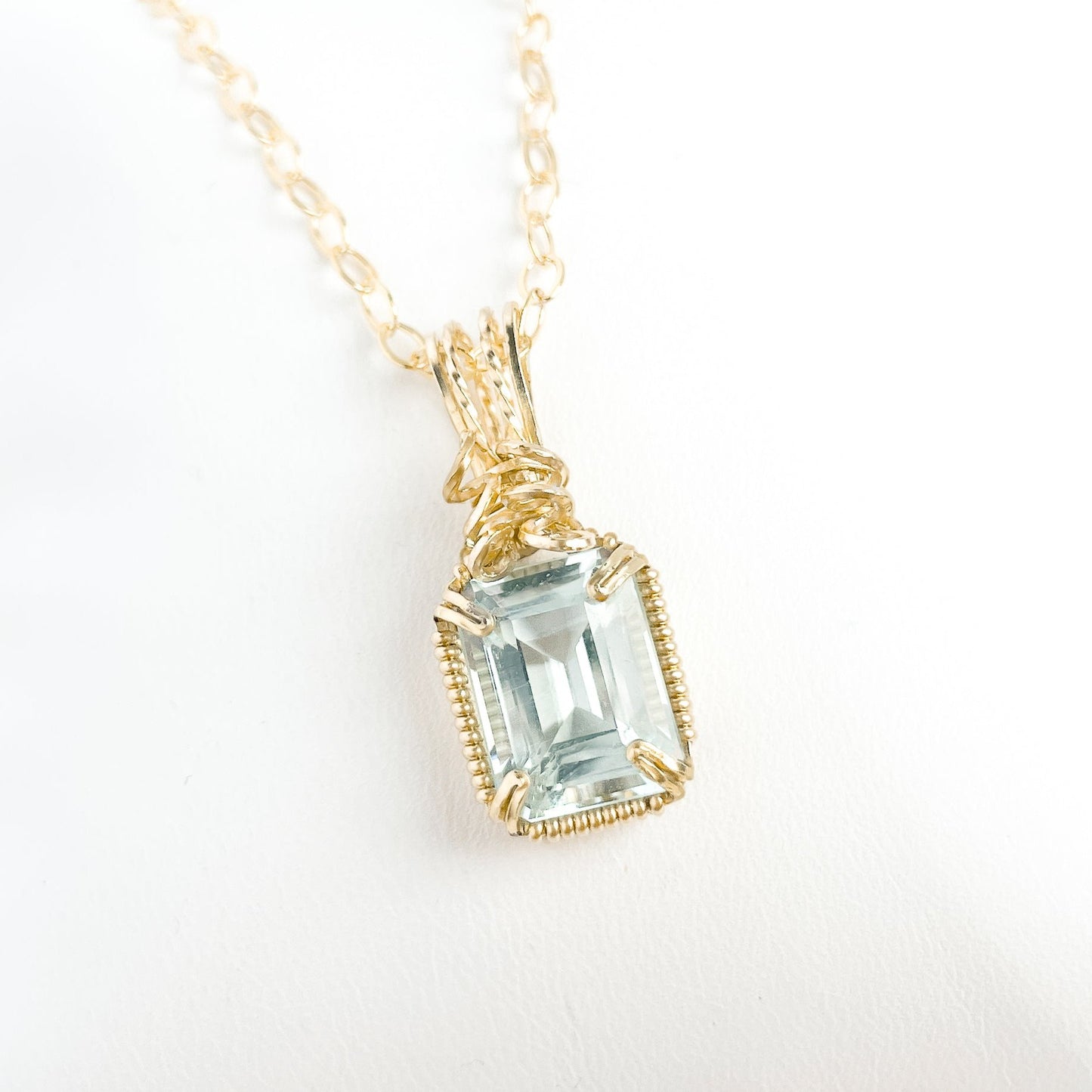 Aquamarine Pendant Necklace