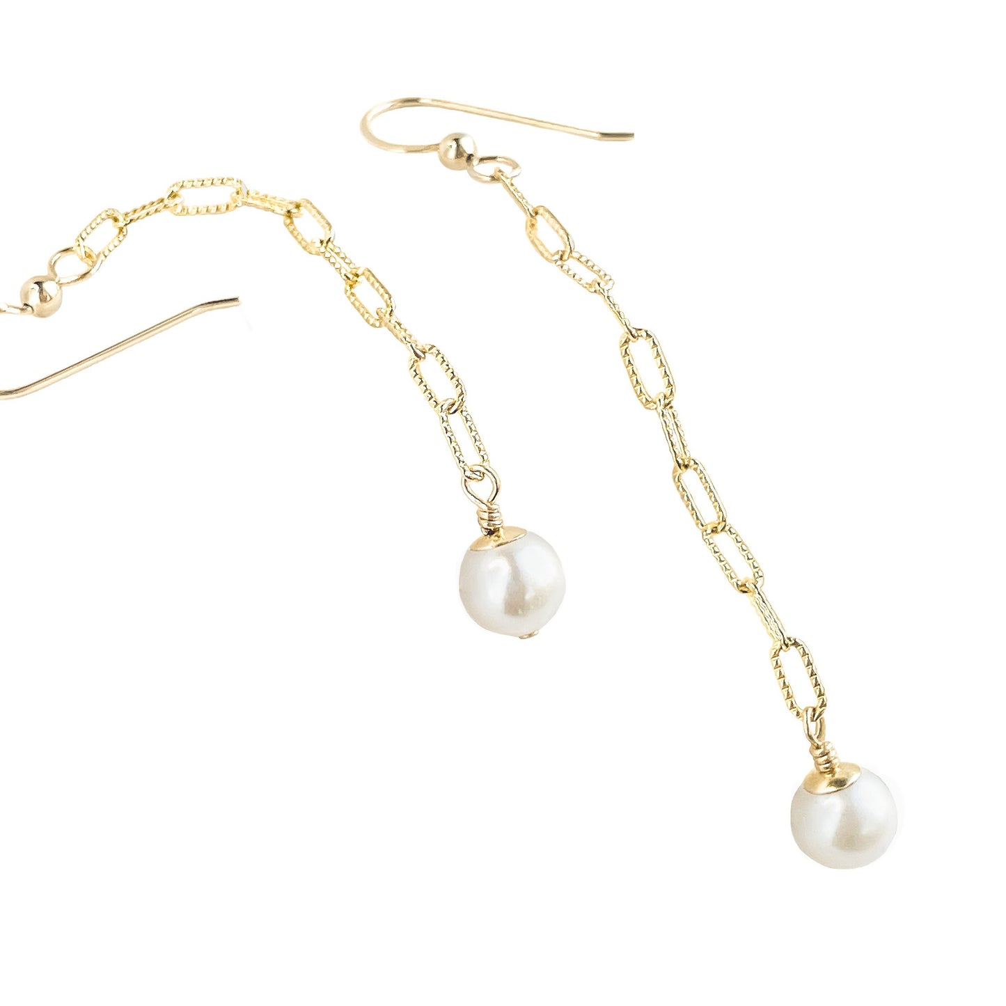 Freshwater Pearl Long Dangle Earrings