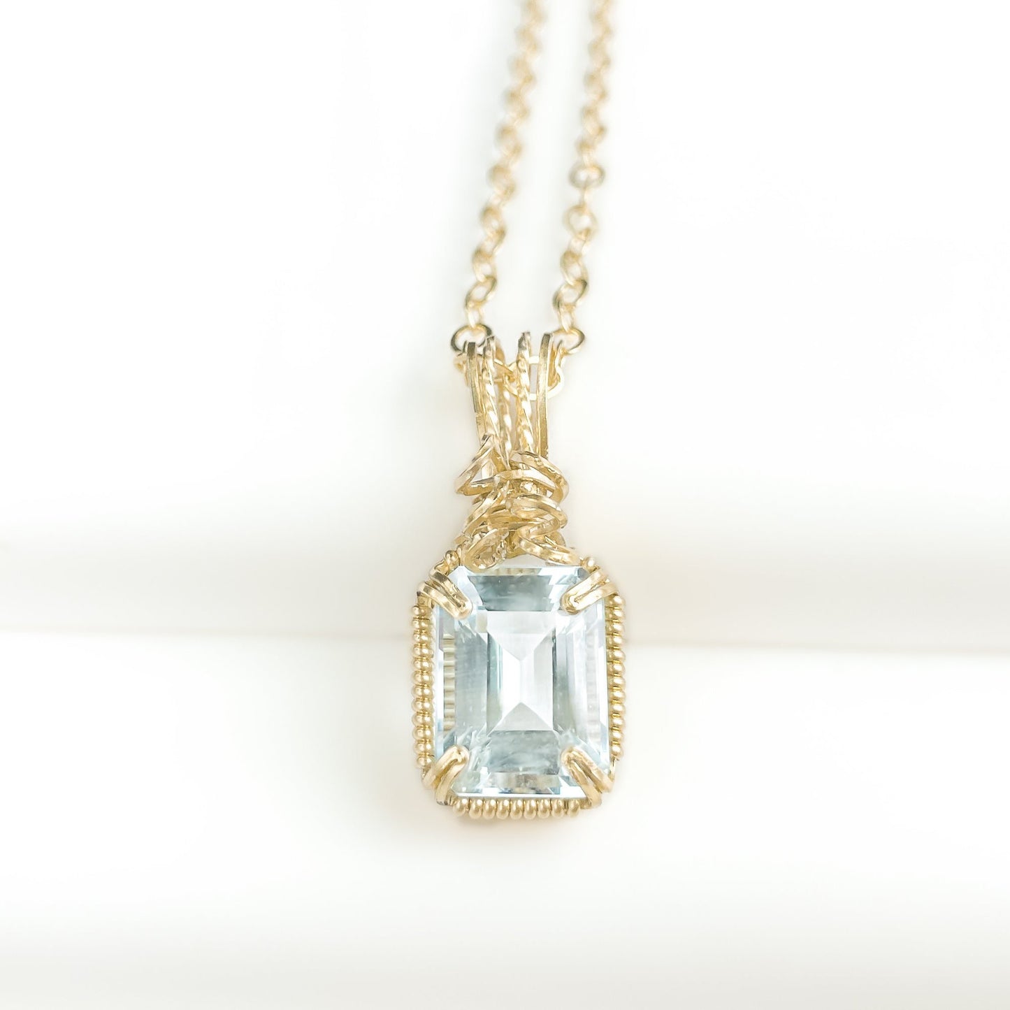 Aquamarine Pendant Necklace