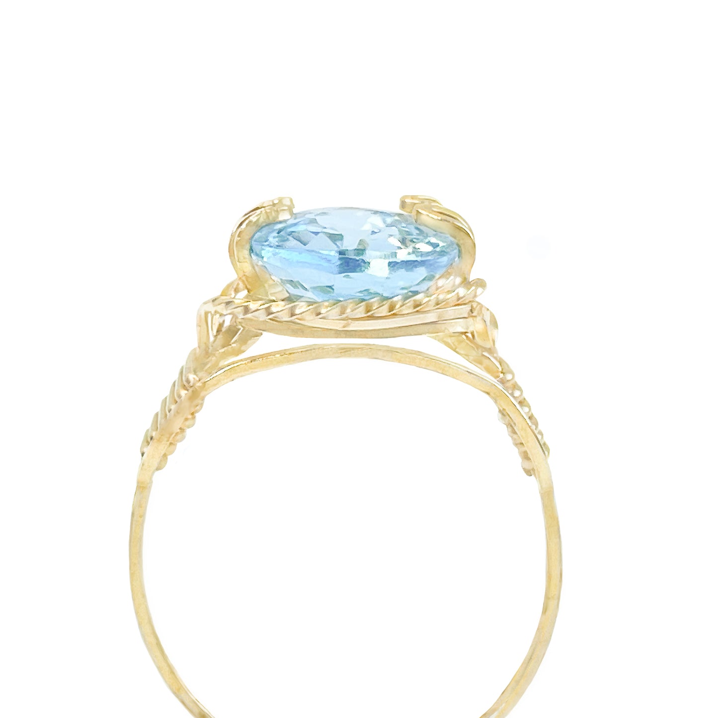 Sky Blue Topaz Oval Ring