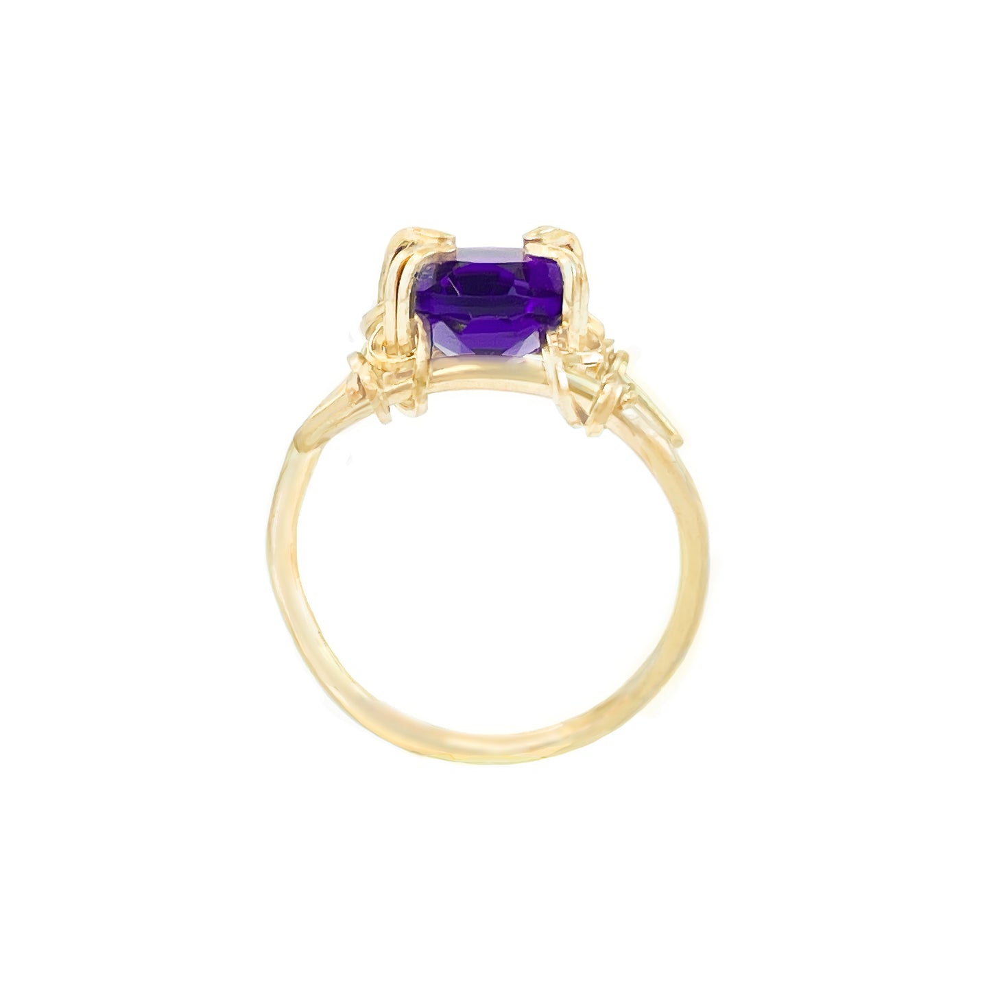 Purple African Amethyst Ring